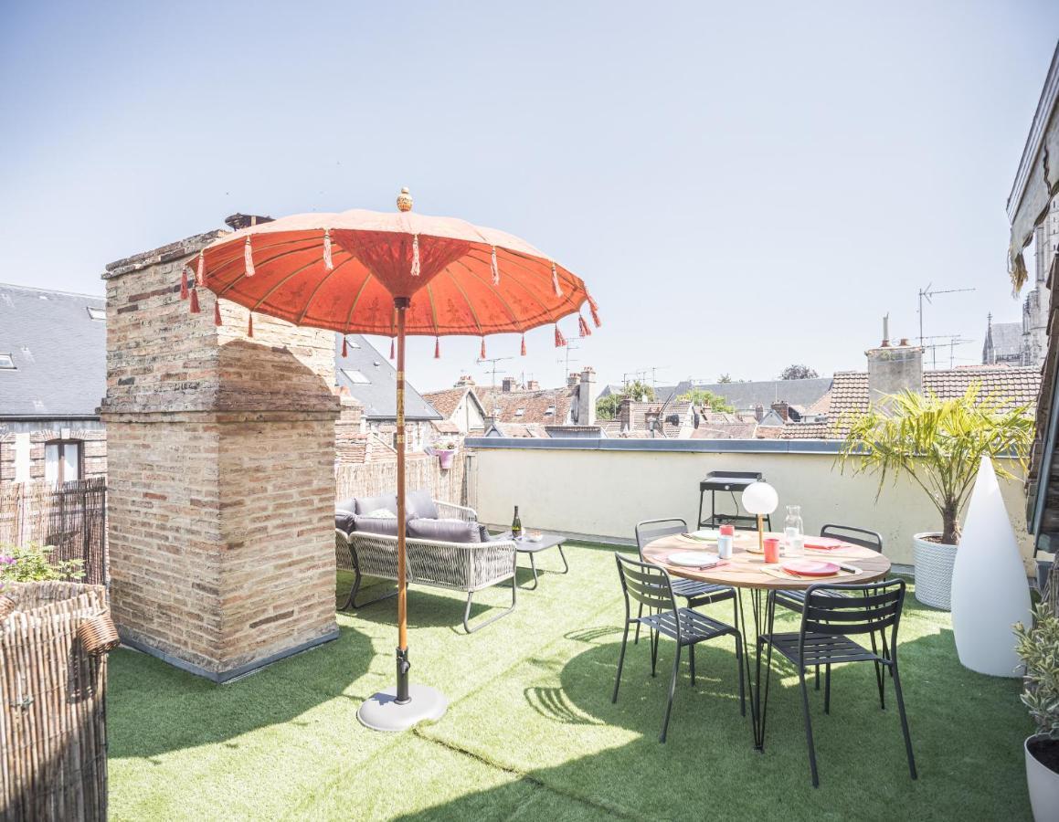 Le Rooftop - Vue Cathedrale - Climatisation Troyes Esterno foto