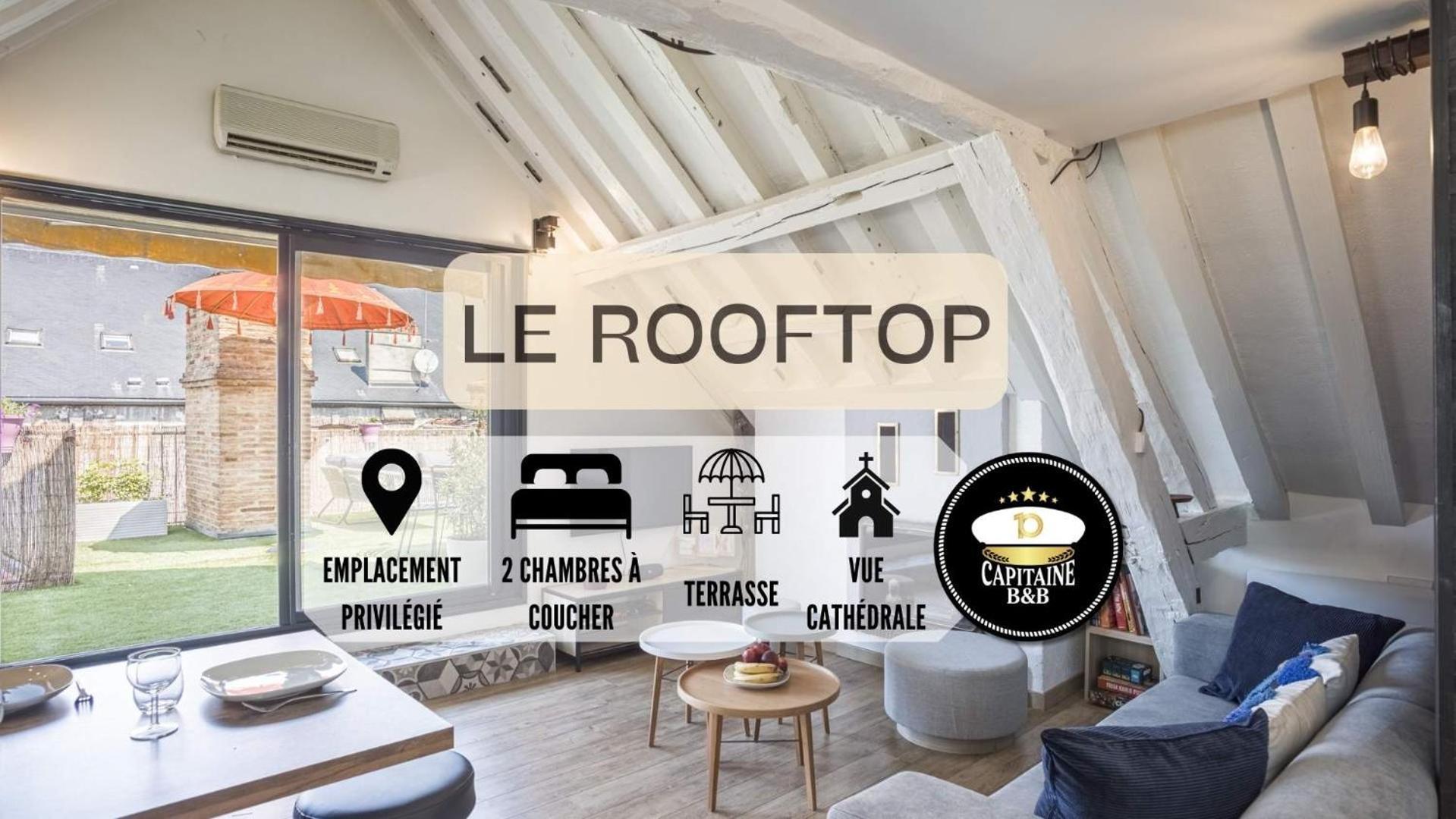 Le Rooftop - Vue Cathedrale - Climatisation Troyes Esterno foto